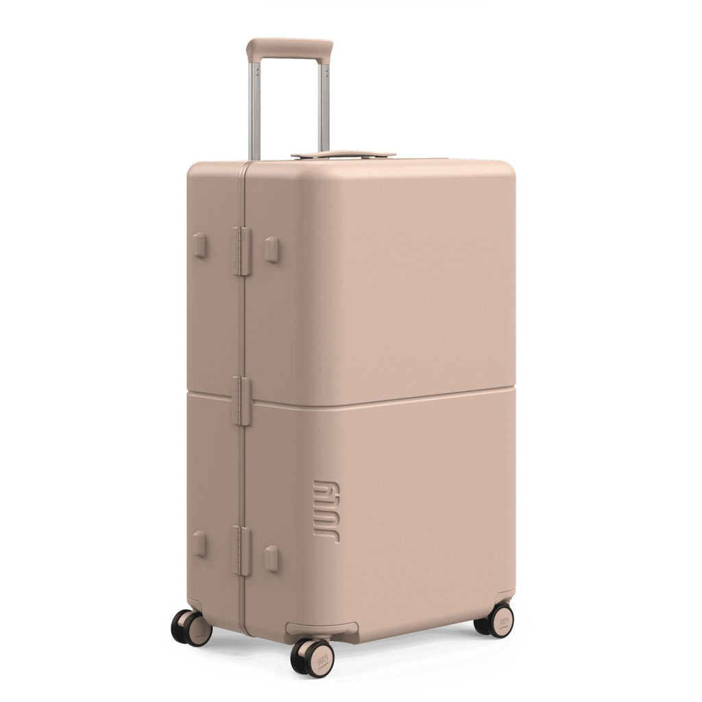 July Checked Plus Trunk Polycarbonate Frame 30" Luggage - Matte Light Sand