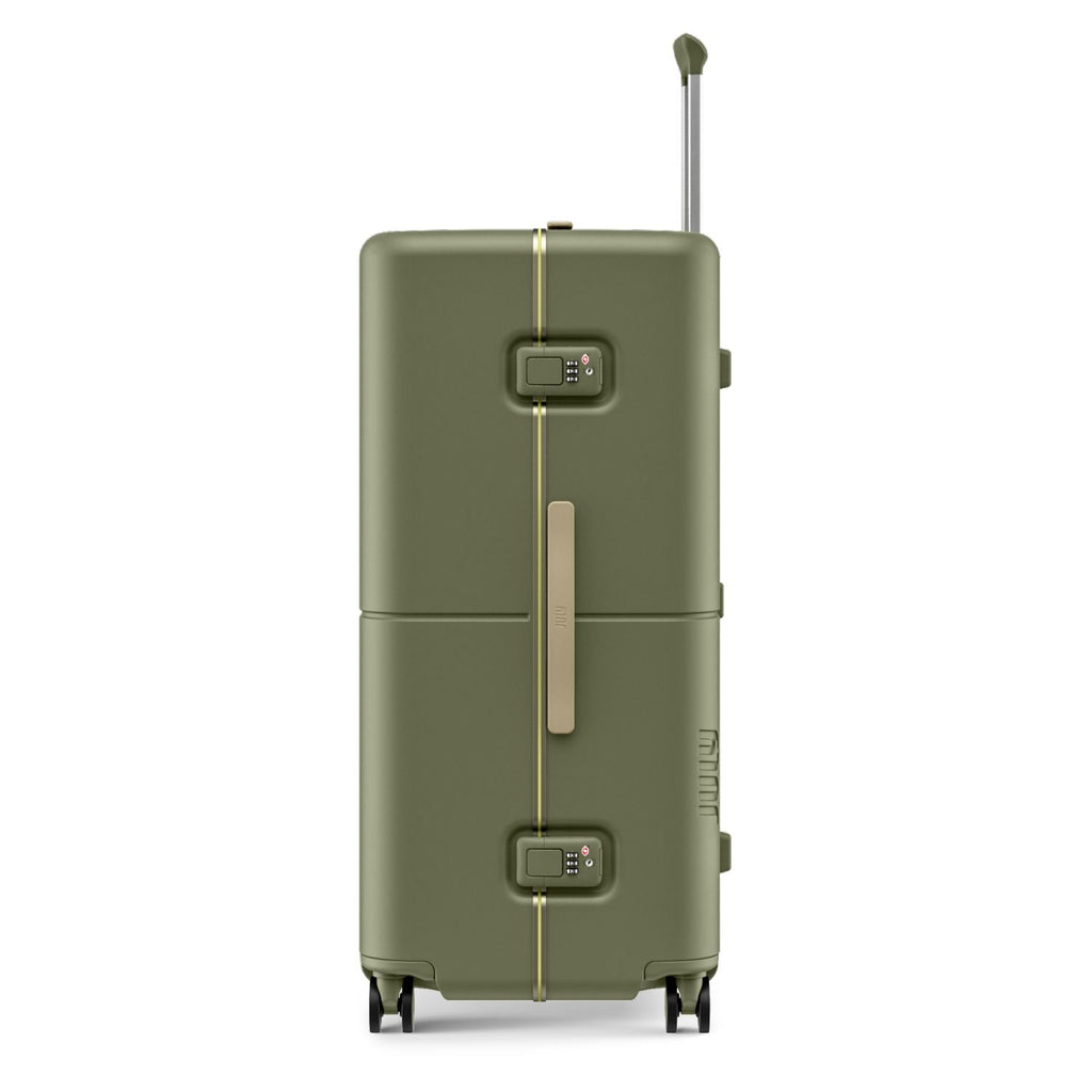 July Checked Plus Trunk Polycarbonate Frame 30" Luggage - Moss