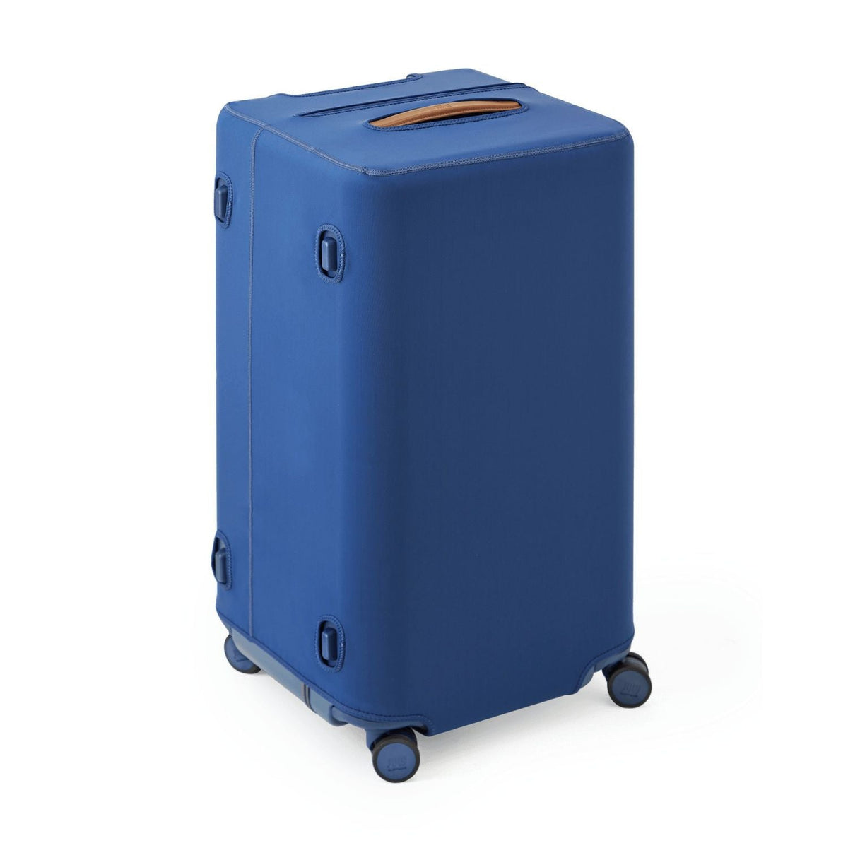 July Checked Trunk Stretch Cover - French Blue