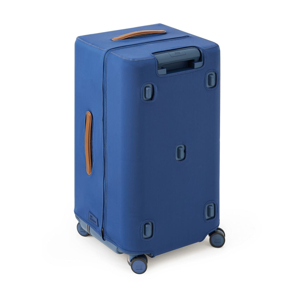 July Checked Trunk Stretch Cover - French Blue