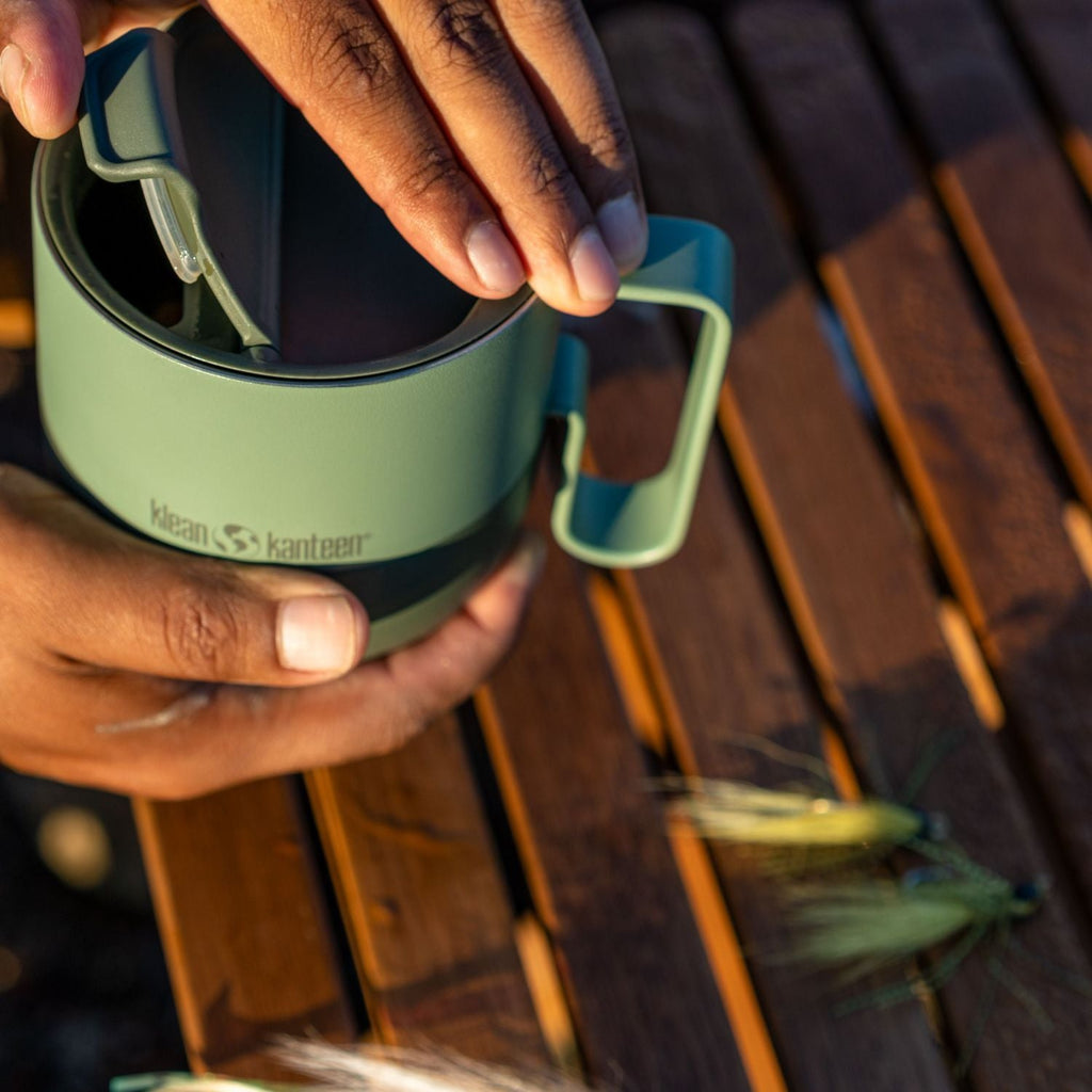 Klean Kanteen Rise 14oz Mug (with Flip Lid) (Sea Spray)