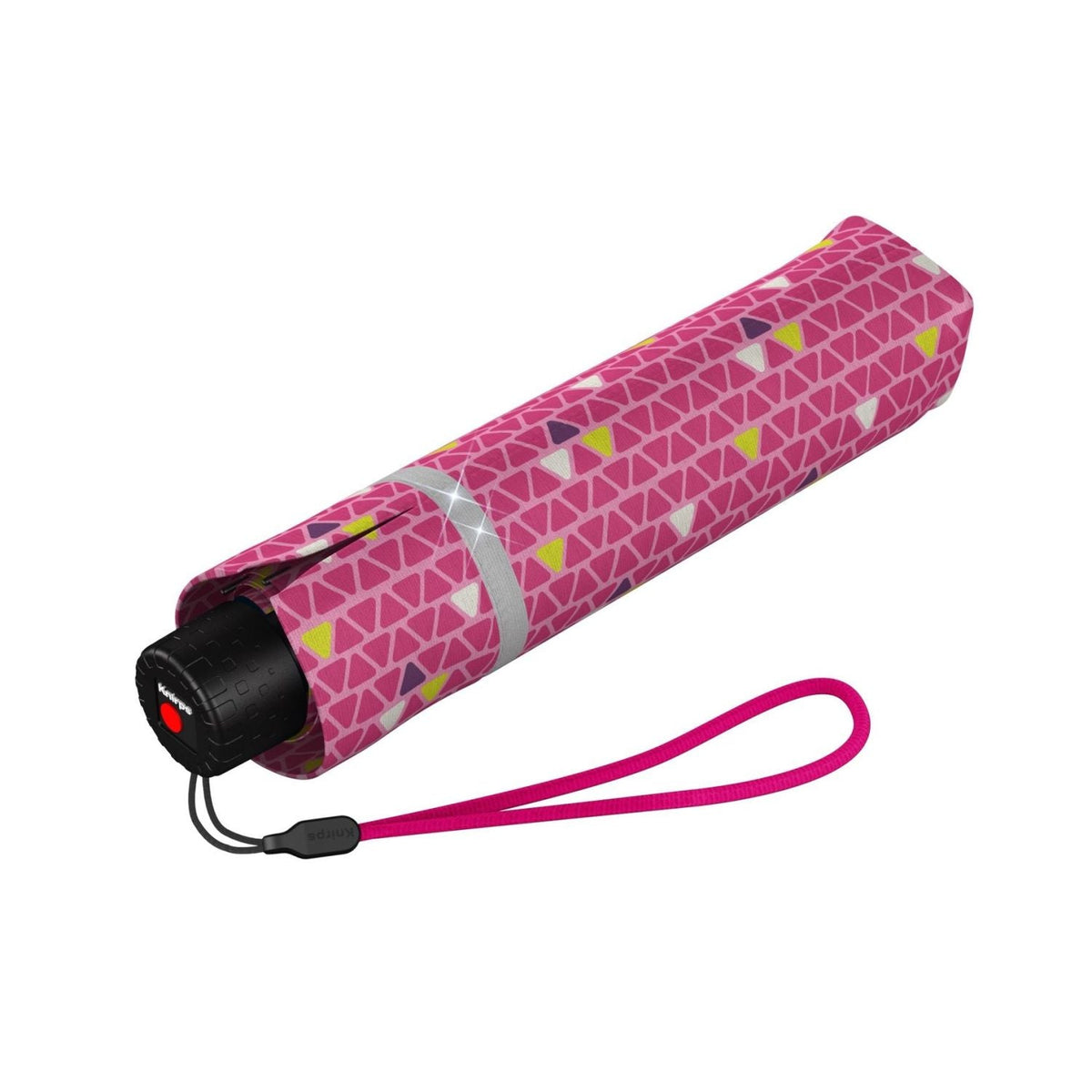 Knirps Rookie Manual Reflective Umbrella - Triple Pink