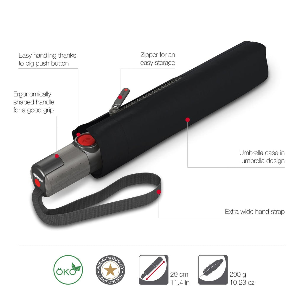 Knirps TS.200 Slim Medium Duomatic - Black