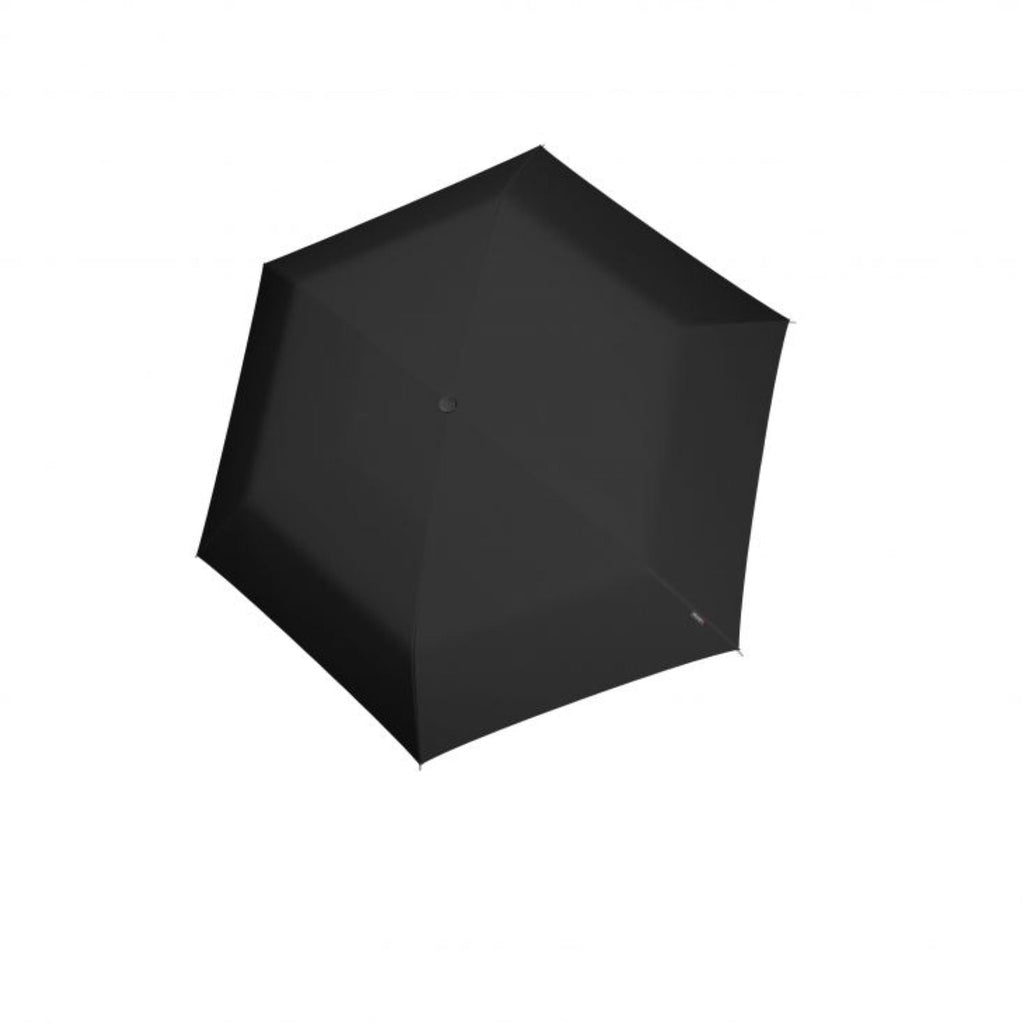 Knirps U.200 Ultraslim Duomatic (UV Protection) - Black / Rose Inner Coating