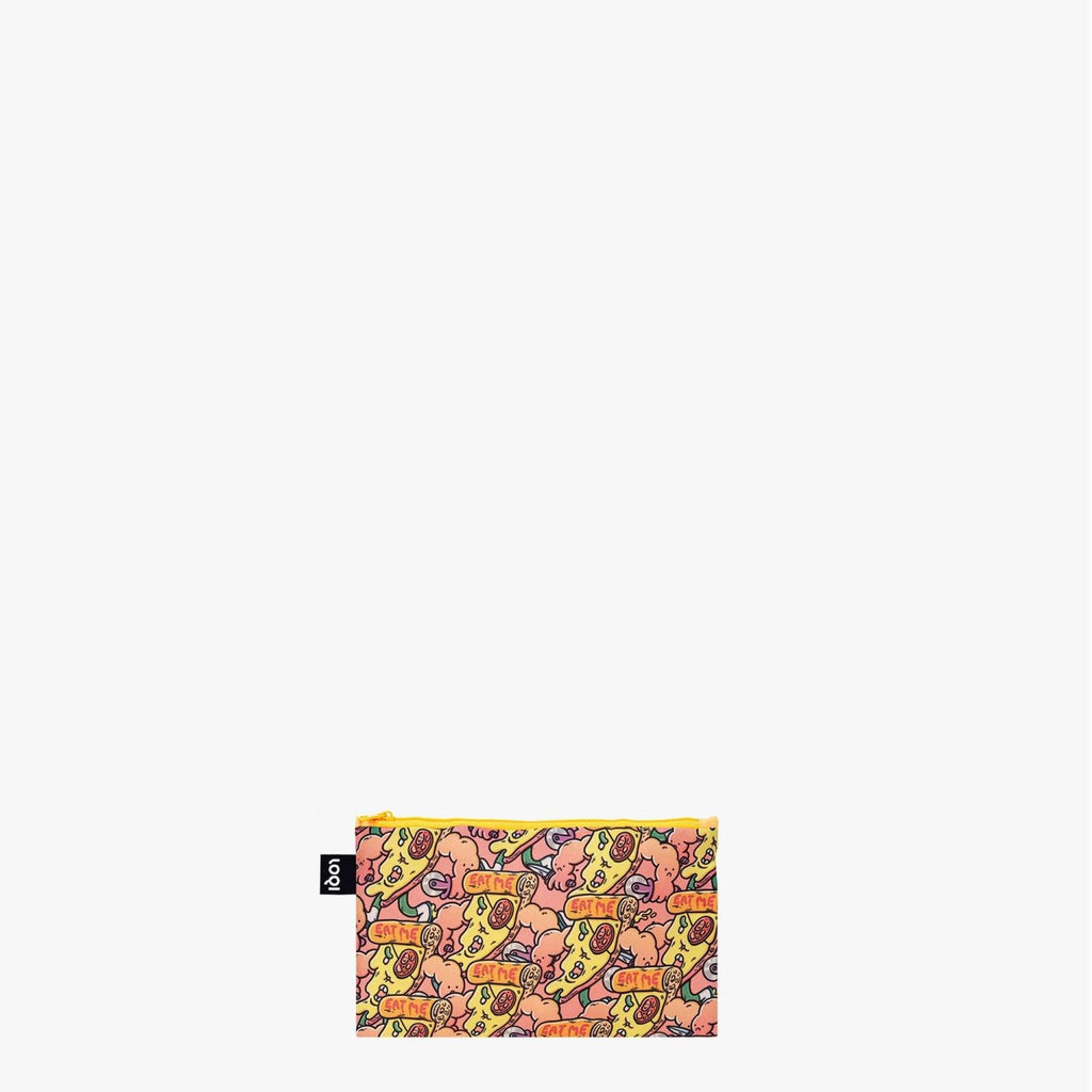 LOQI Artist Zip Pockets - Brosmind - Slasher The Slice & Eat Your Greens Recycled