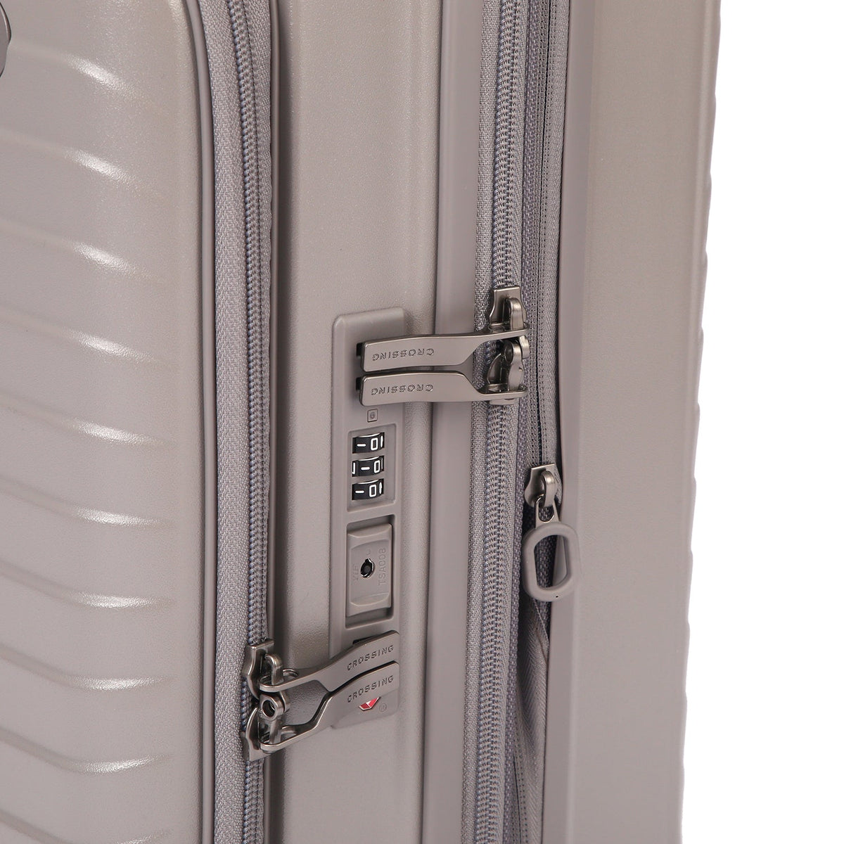 CROSSING INVI 20" Carry On Expandable Luggage With Front & Middle Access V3 - Latte