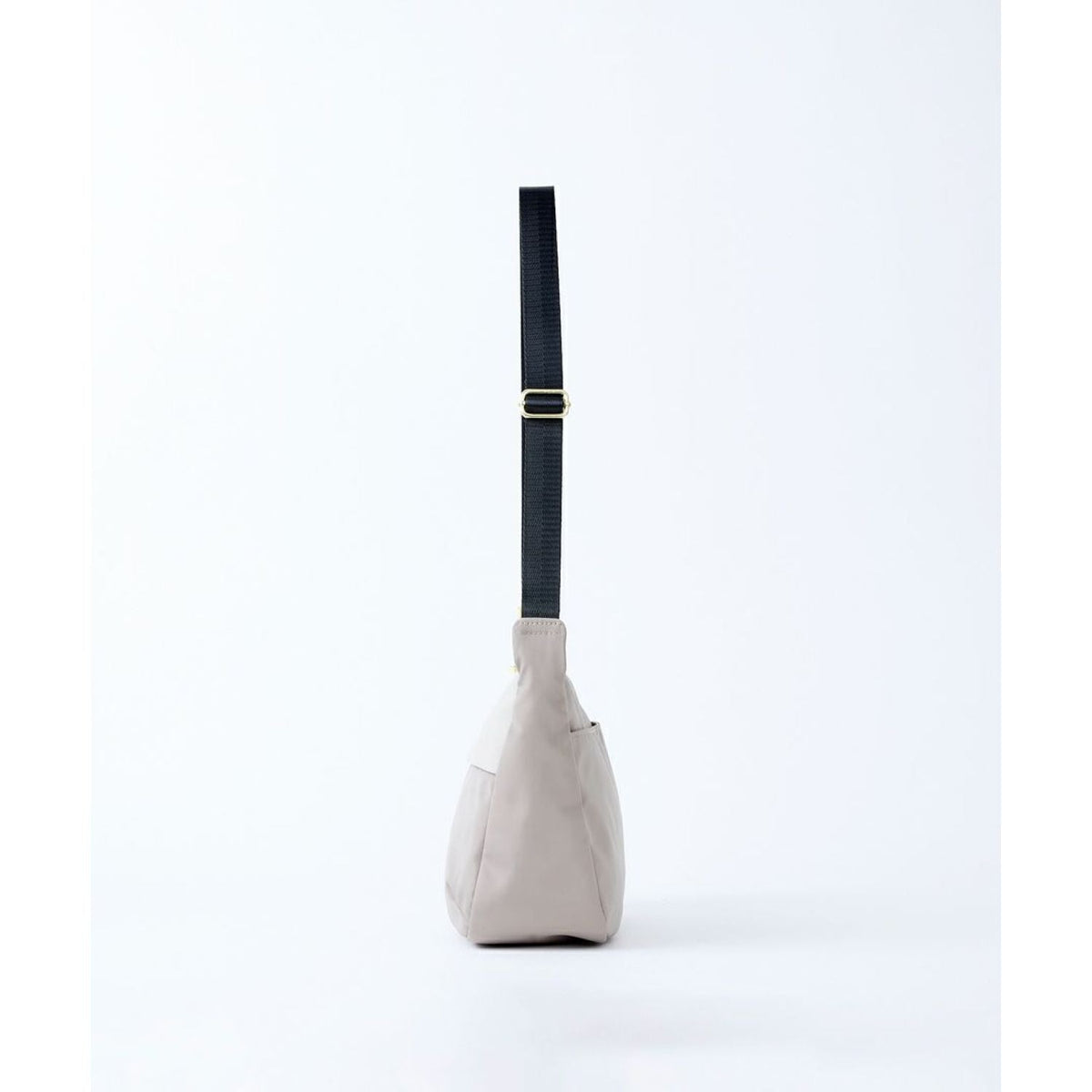 Legato Largo Polyester x Pu Mini Shoulder Bag (Grey Beige)
