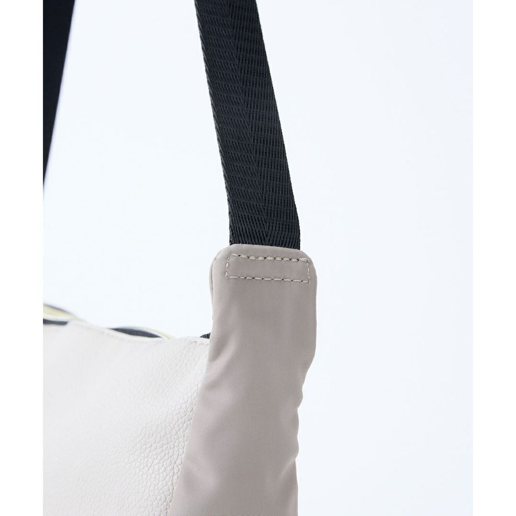 Legato Largo Polyester x Pu Mini Shoulder Bag (Grey Beige)