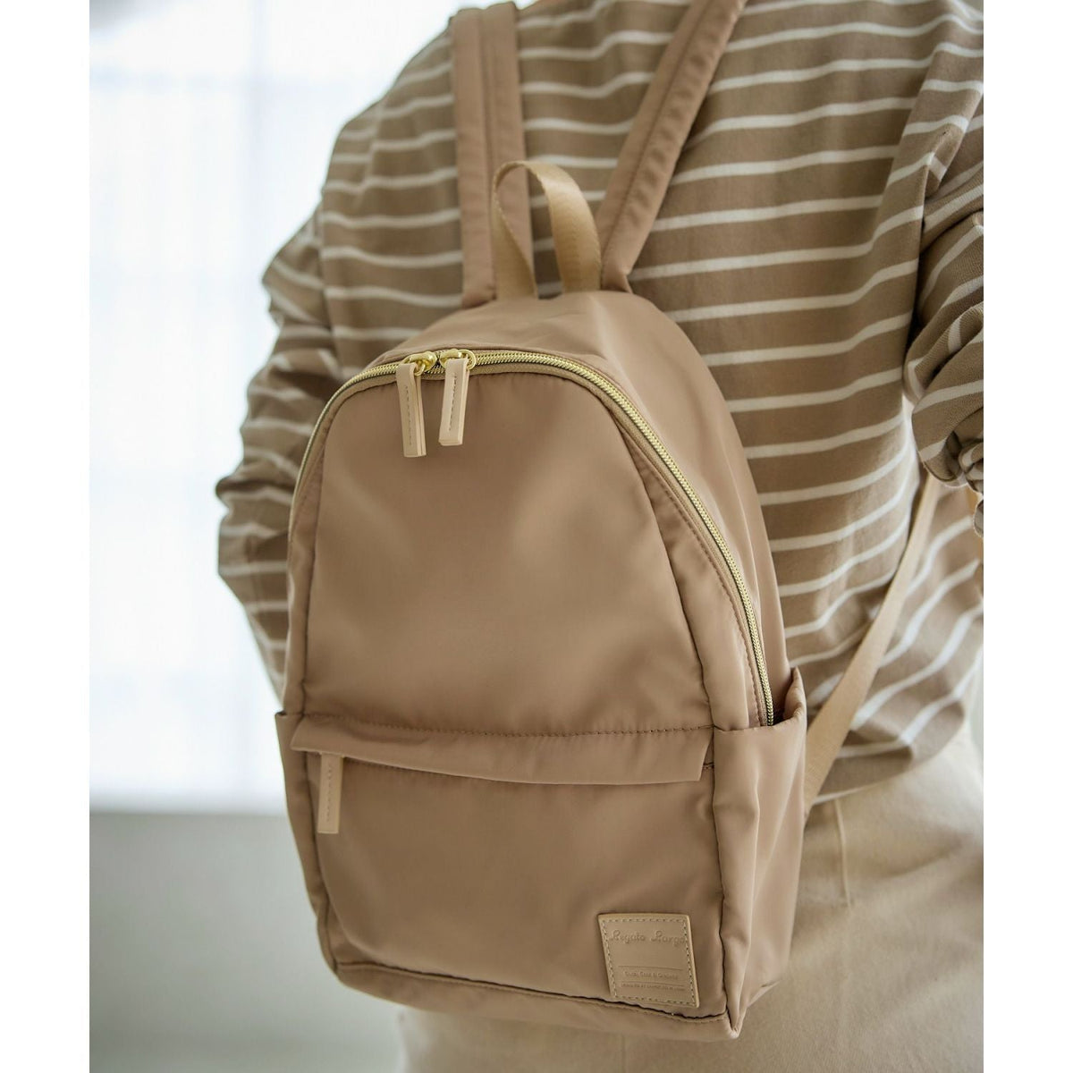 Legato Largo Silky Mini Backpack (Ivory)
