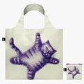 LOQI Artist Foldable Tote Bag - Armando Veve - Flying Purr-Ple Cat Recycled