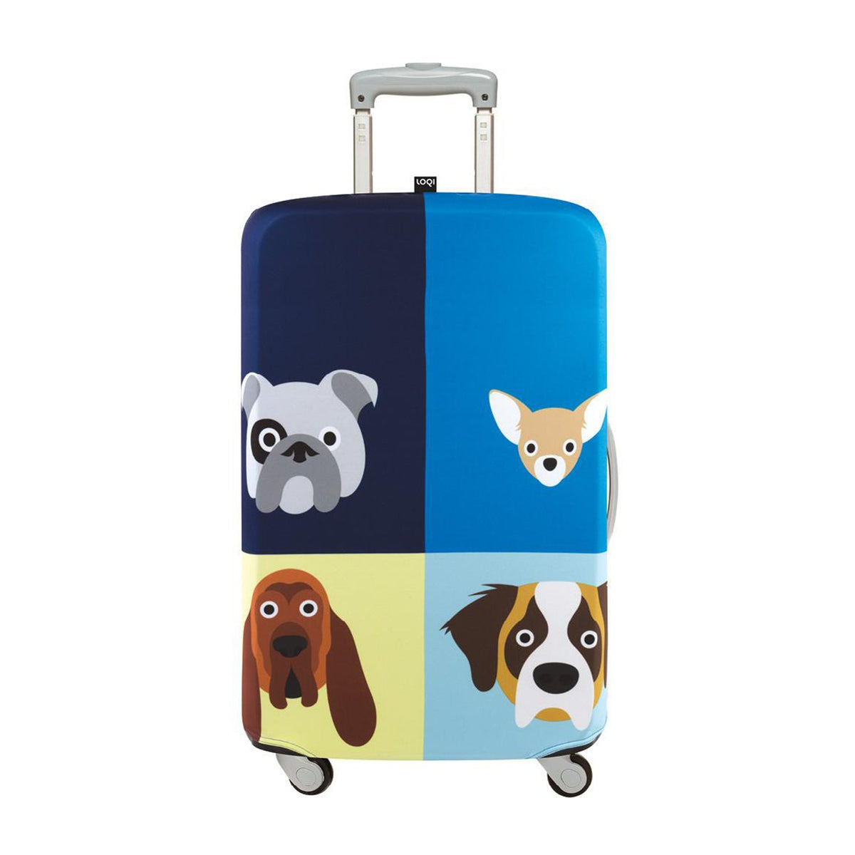 LOQI Artist Luggage Cover L - Stephen Cheetham - Dogs (27"-30")