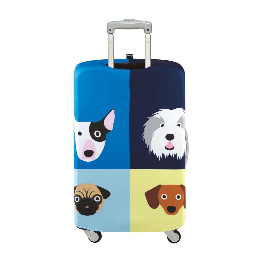 LOQI Artist Luggage Cover L - Stephen Cheetham - Dogs (27"-30")