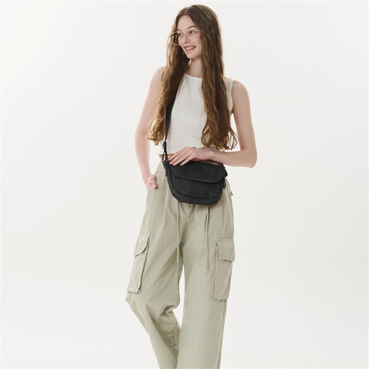 MAH Young Cross Shuttle Sling Bag - Cactus Green