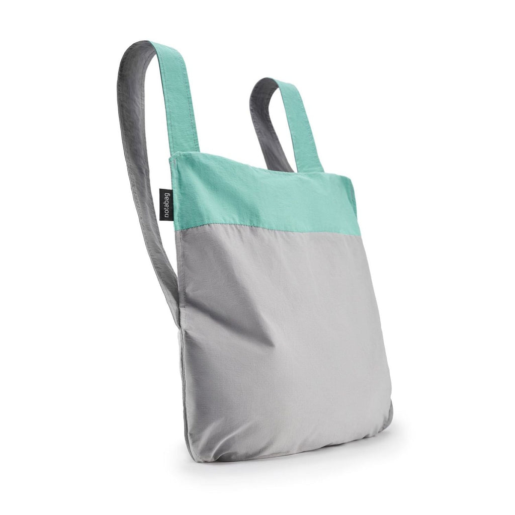 Notabag Original Convertible Tote Backpack - Mint/Grey