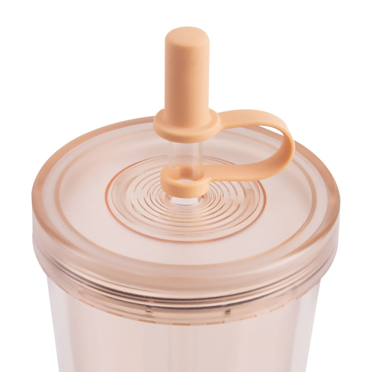 Oasis Insulated Smoothie Tumbler with Straw 520ML - Peach