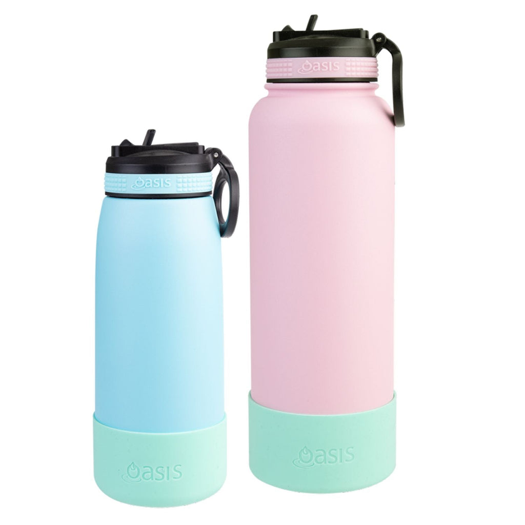 Oasis Silicone Bumper For Sports Bottle 1.1L - Mint