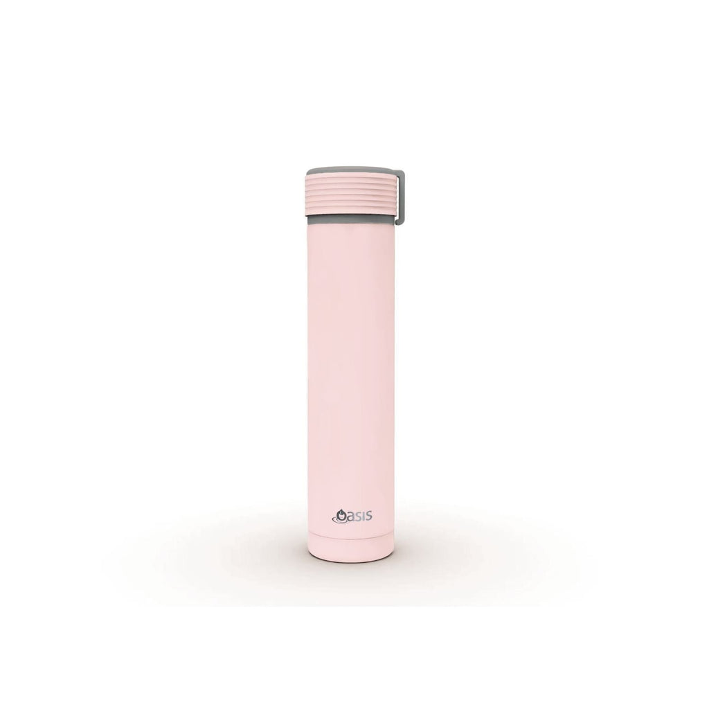 Oasis Skinny Mini Insulated Water Bottle 250ML Matte - Pink Lemonade