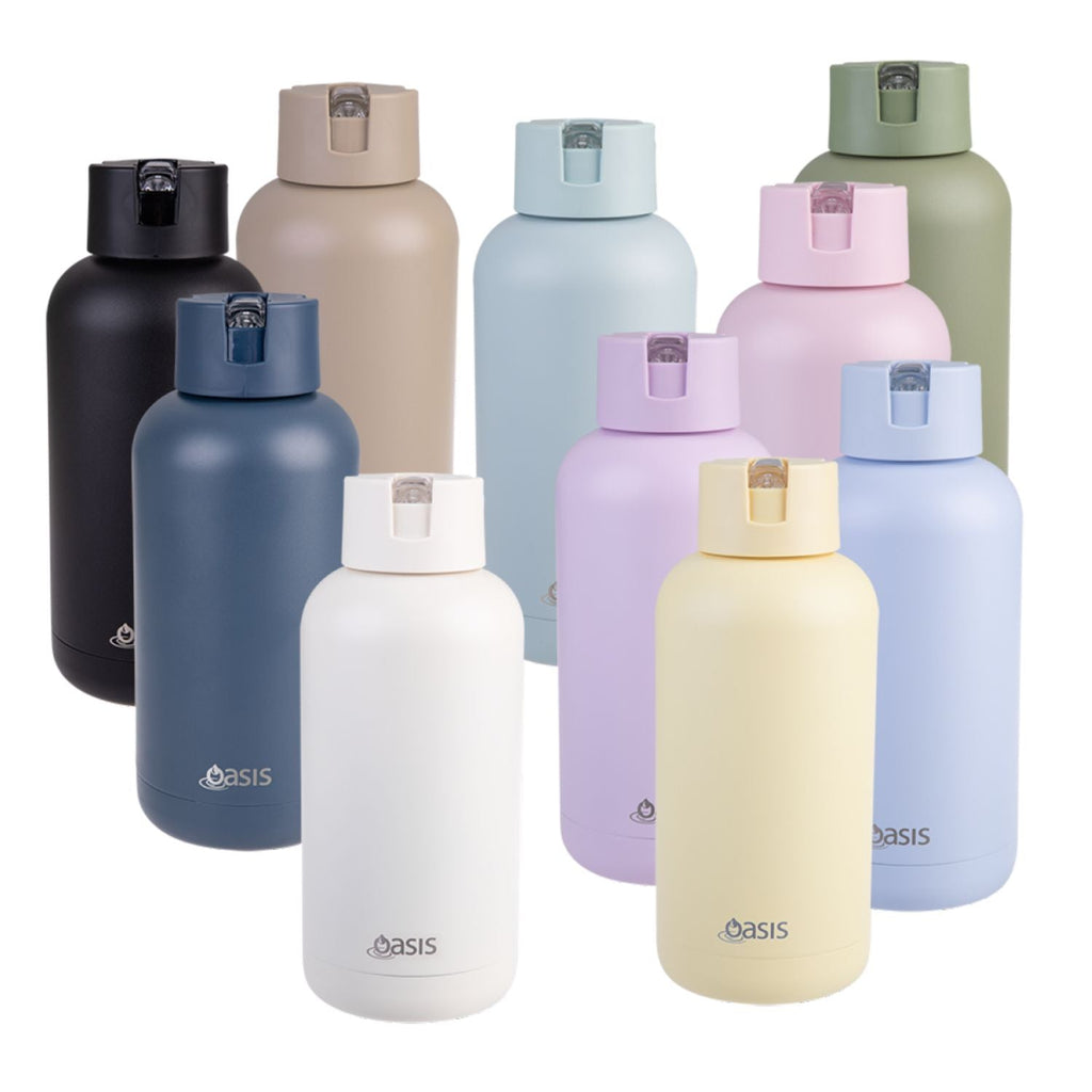 Oasis Stainless Steel Insulated Ceramic Moda Bottle 1.5L - Olive Green