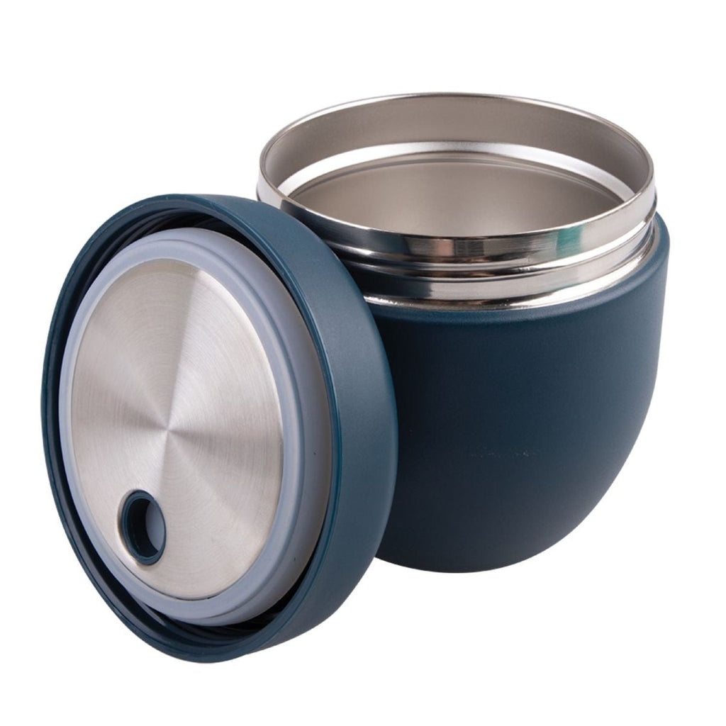 Oasis Stainless Steel Insulated Food Container With Handle 470ML - Navy