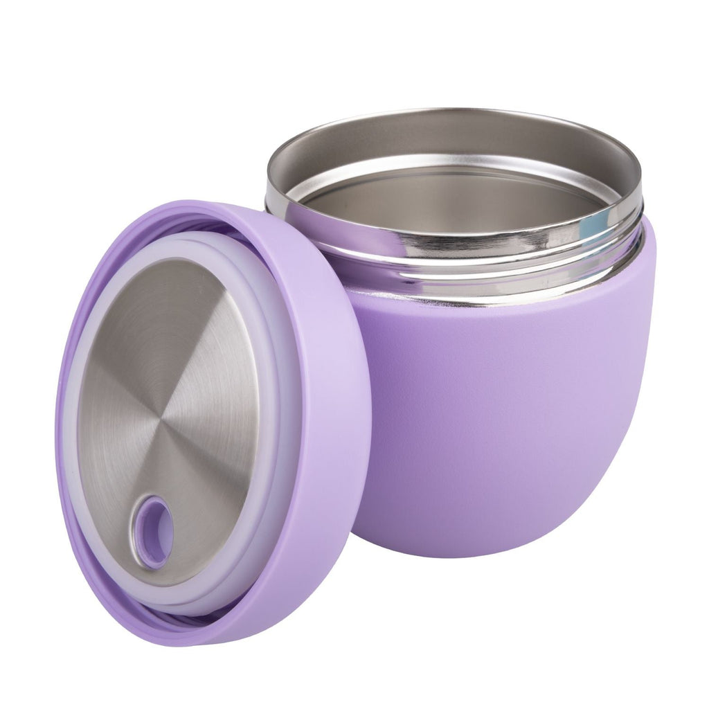 Oasis Stainless Steel Insulated Food Container with Handle 470ML - Lavender