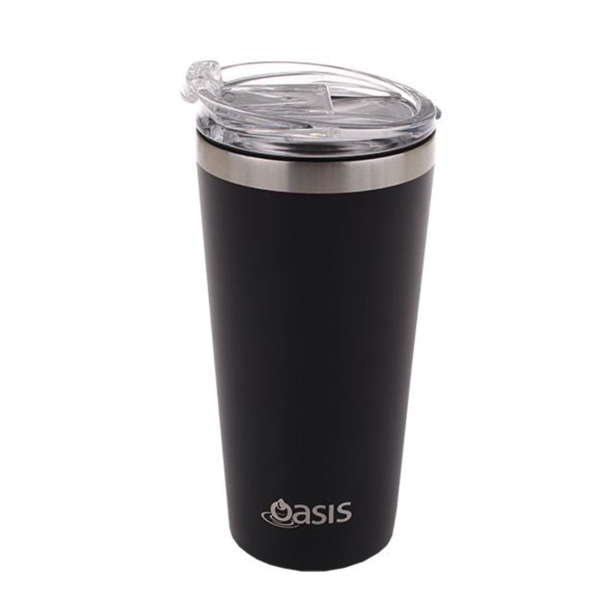 Oasis Stainless Steel Insulated Tumbler With Tritan Lid 480ML - Matte Black