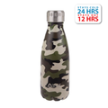 Oasis Stainless Steel Insulated Water Bottle 350ML - Camo Green