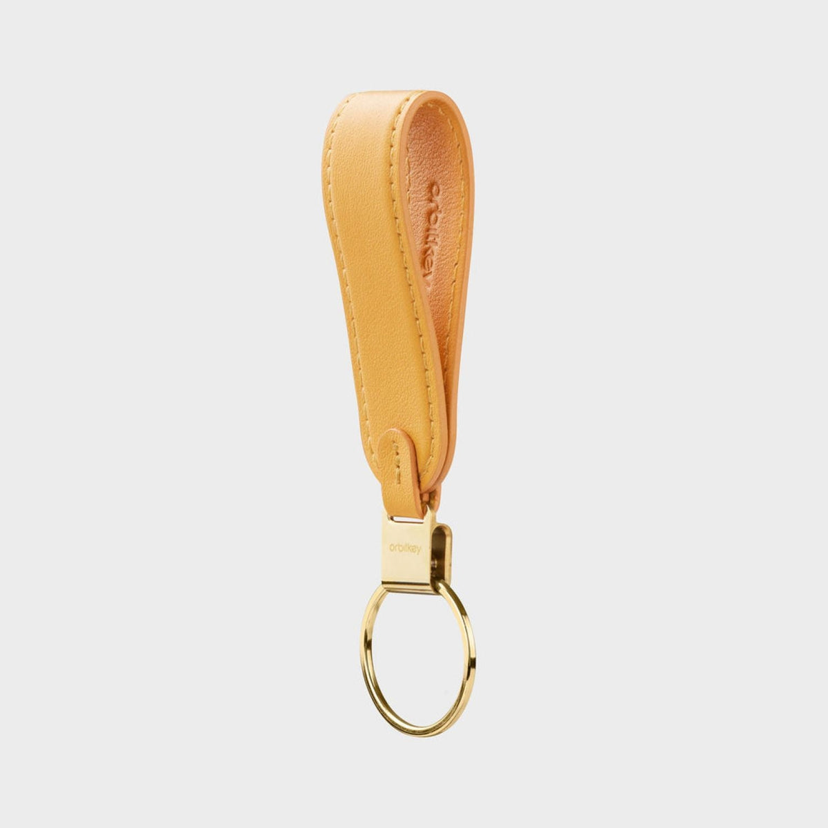Orbitkey Leather Loop Keychain (Orange)