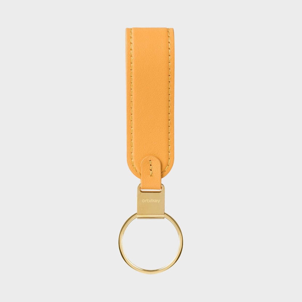 Orbitkey Leather Loop Keychain (Orange)
