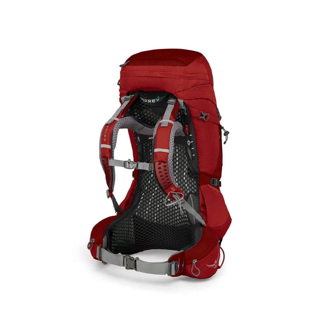 Osprey Atmos AG 50 Backpack - Large - Men's Backpacking (Rigby Red)