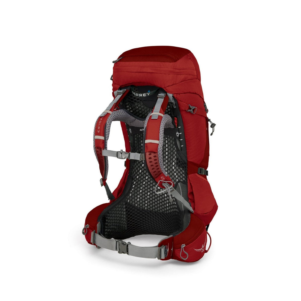 Osprey Atmos AG 50 Backpack - Large - Men's Backpacking (Rigby Red)