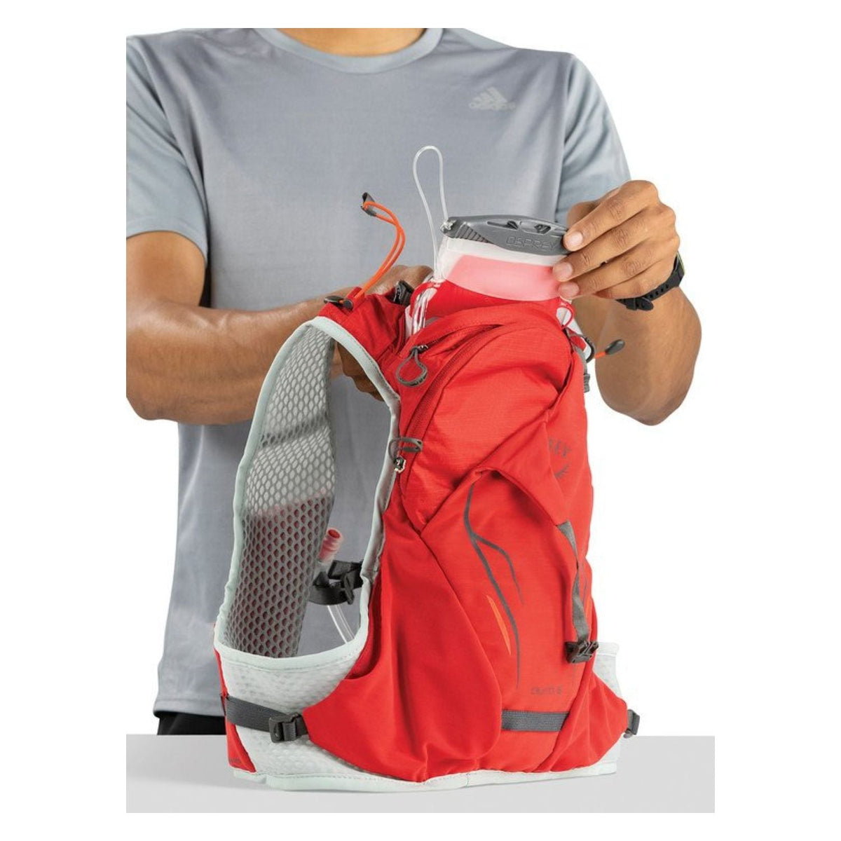 Osprey Duro 6 Hydration Pack with Reservoir - Medium/Large - Men's Trail Running - Hydration (Phoenix Red)