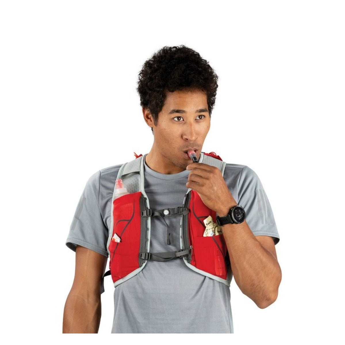 Osprey Duro 6 Hydration Pack with Reservoir - Medium/Large - Men's Trail Running - Hydration (Phoenix Red)