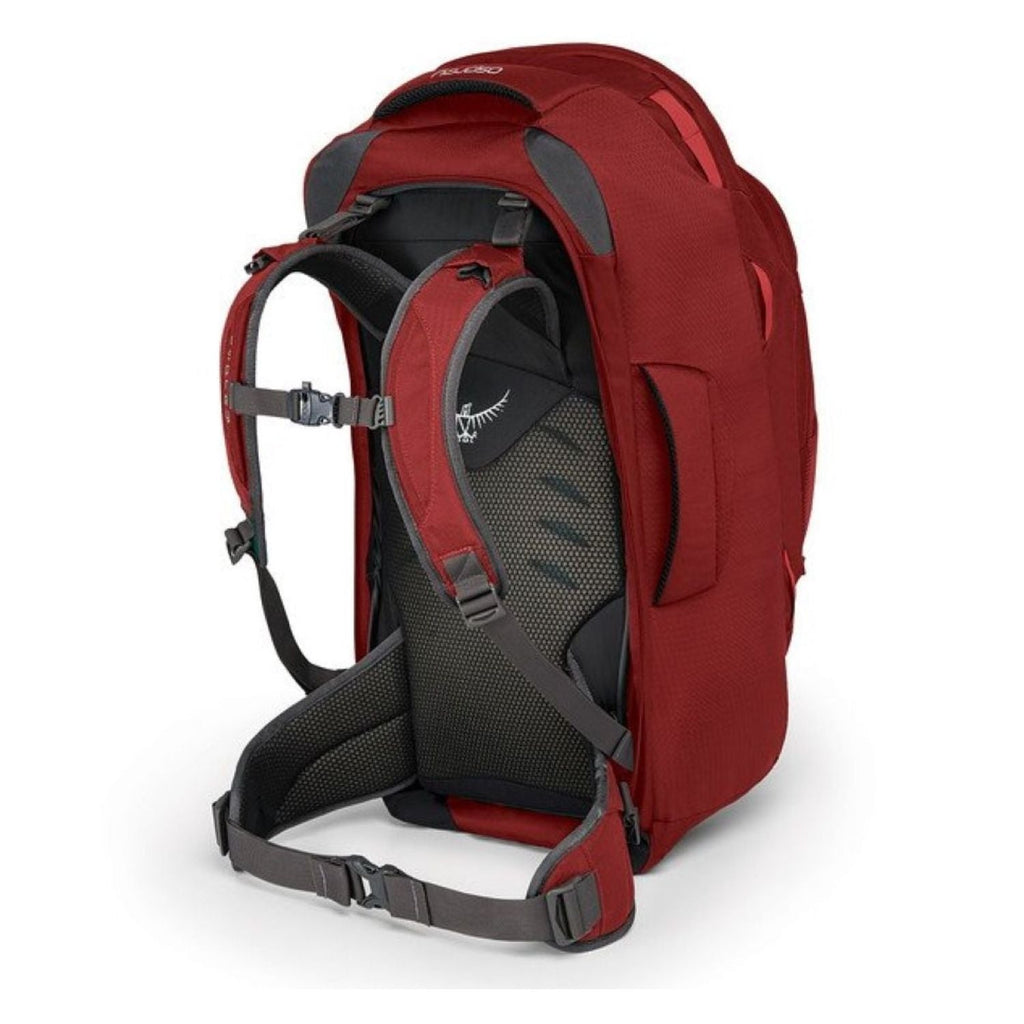 Osprey Farpoint Travel Pack 55 Backpack - Small/Medium - Men's Travel - Trekking (Jasper Red)