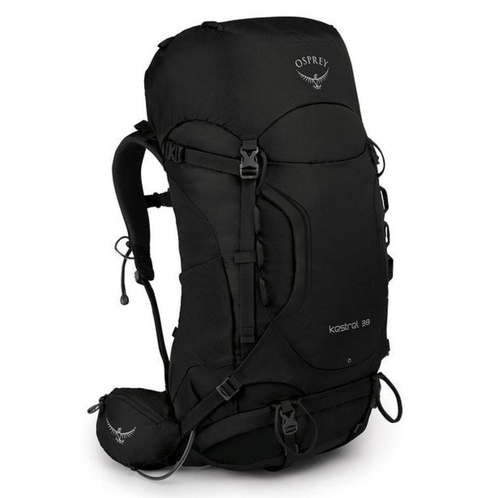 Osprey Kestrel 38 Backpack - Medium/Large - Men's Backpacking - Day Hiking (Black)