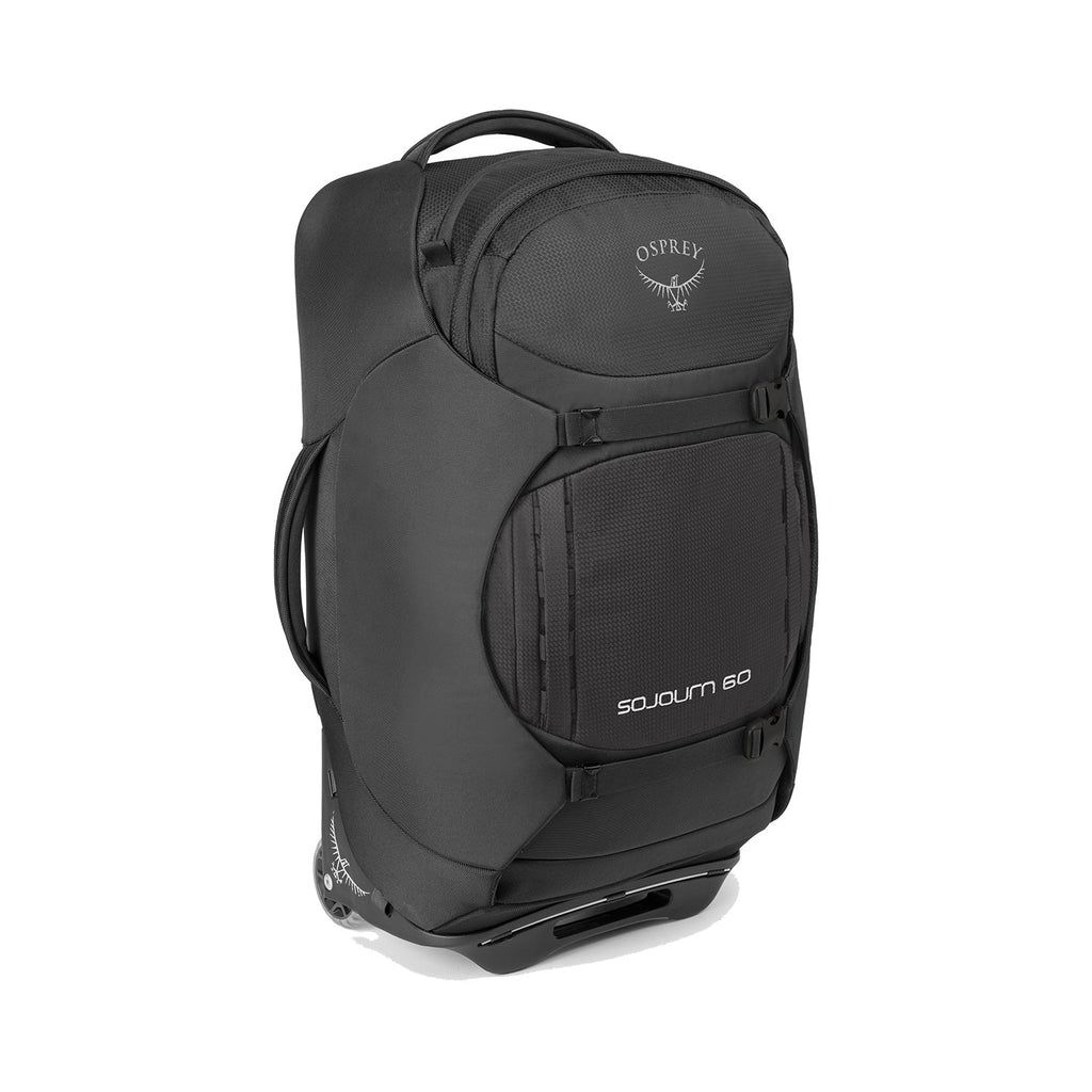 Osprey Sojourn Wheeled Travel Pack 60L/25" - Travel - Convertible Luggage to Backpack (Flash Black)