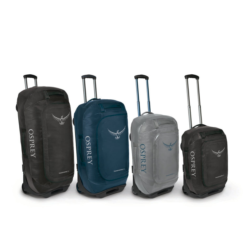 Osprey Transporter Wheeled Carry-On Duffel 40 - Travel Gear Hauler (Black V2)