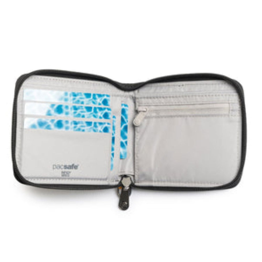 Pacsafe RFIDsafe RFID Blocking Zip Around Wallet - Coastal Blue