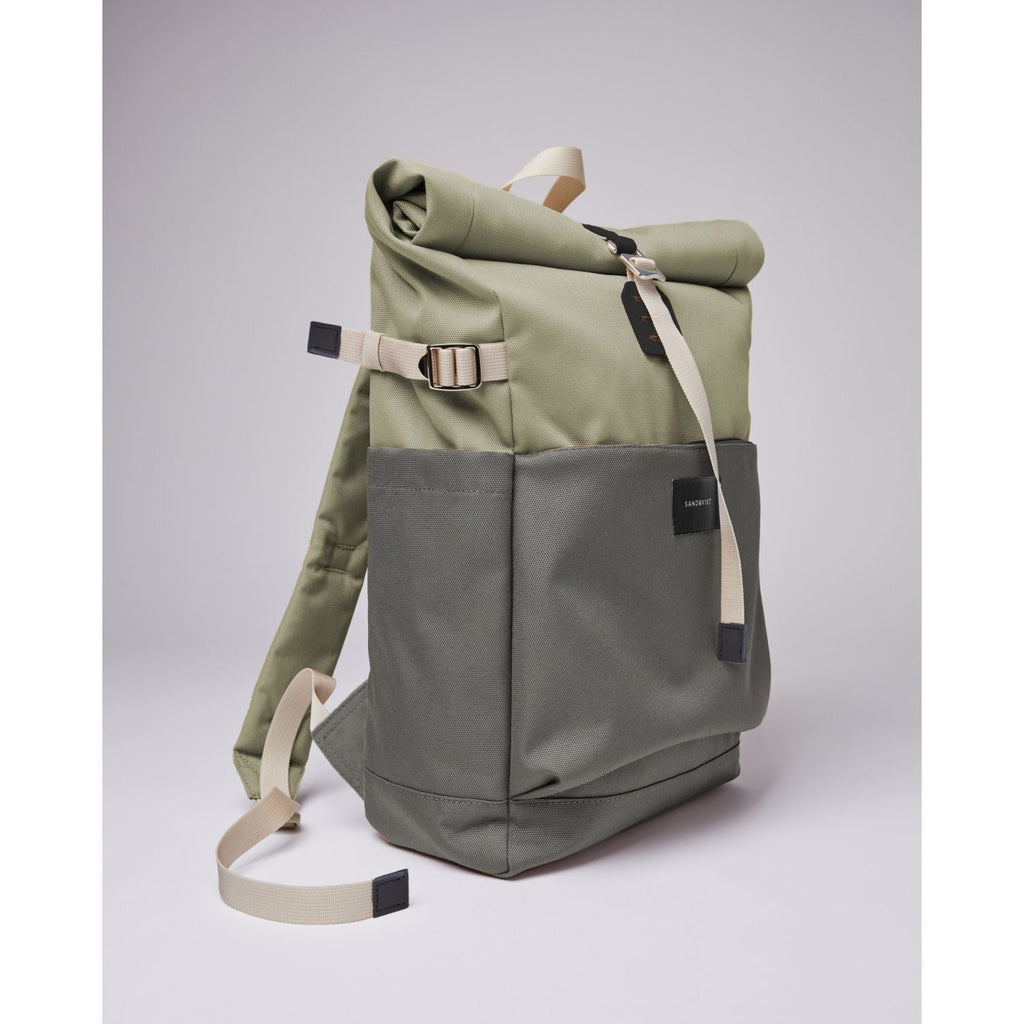 Sandqvist Ilon Backpack - Multi Dew Green/Night Grey