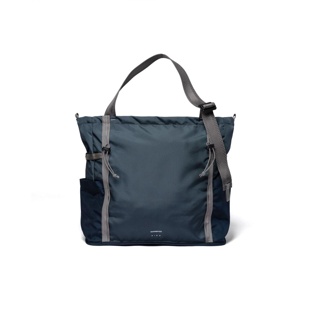 Sandqvist River Hike Tote Bag - Multi Steel Blue/Navy Blue