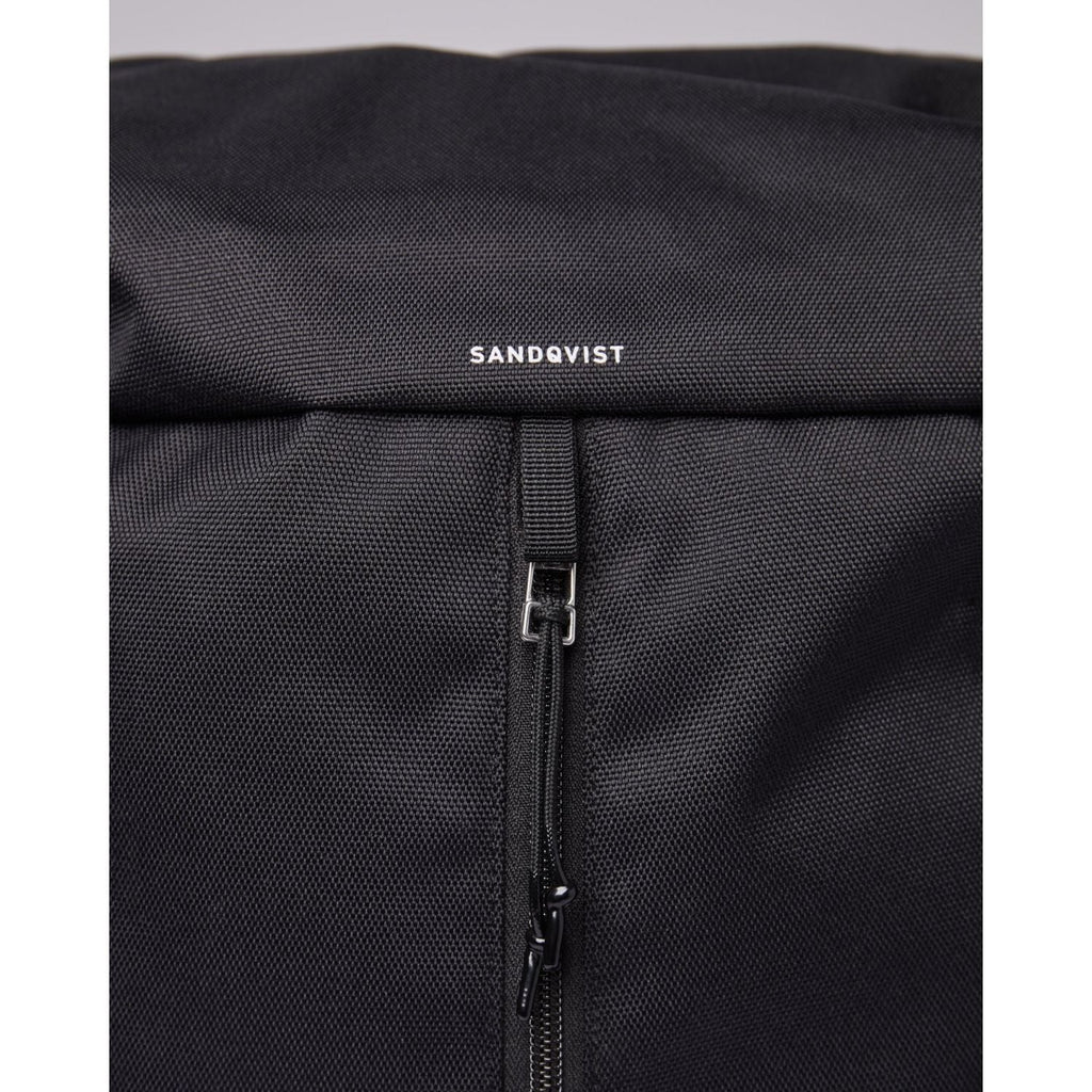 Sandqvist Sune Backpack - Black W/Black Webbing