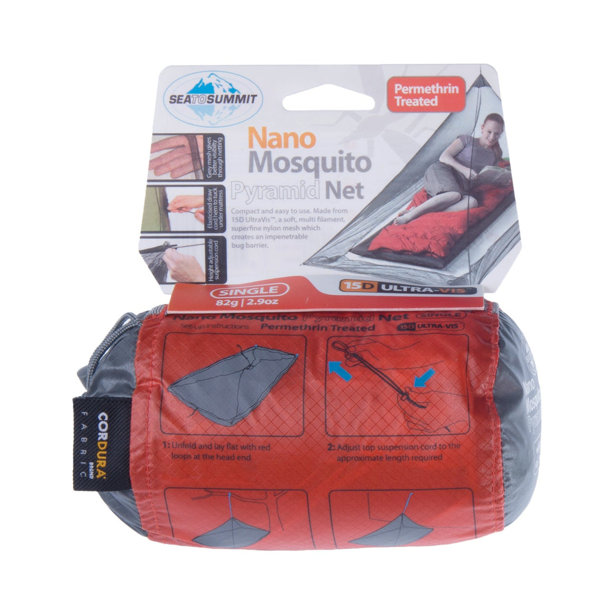 Sea To Summit Nano Mosquito Net Treated (Single)