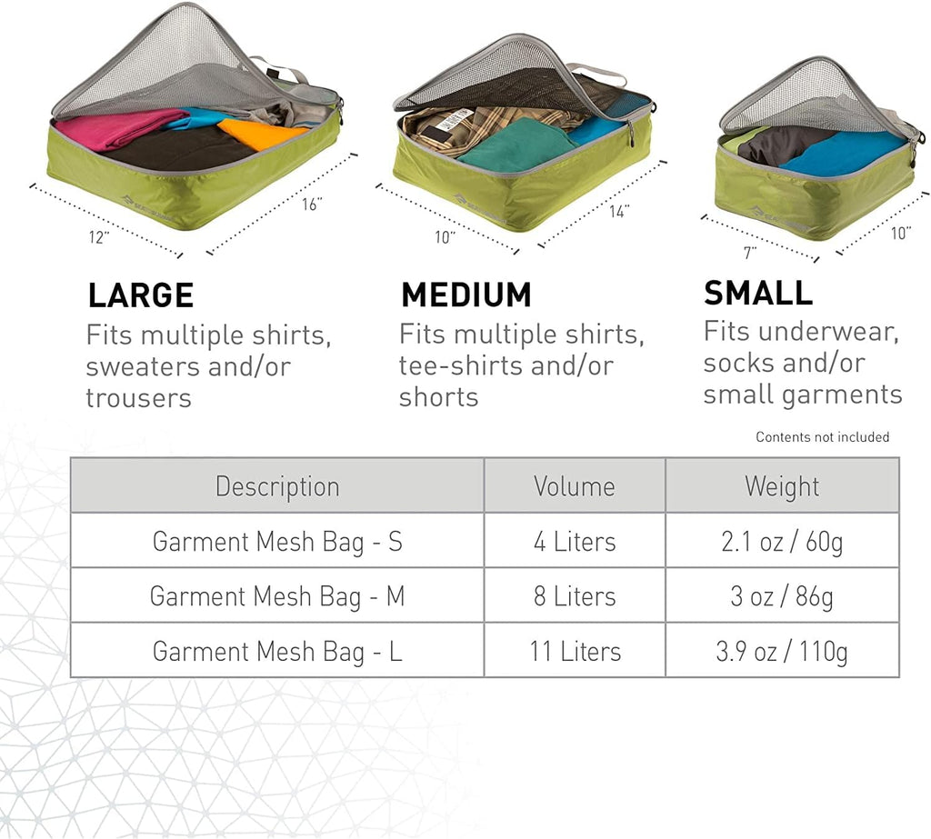 Sea To Summit Ultra-Sil Garment Mesh Bag Large (Blue Atoll)