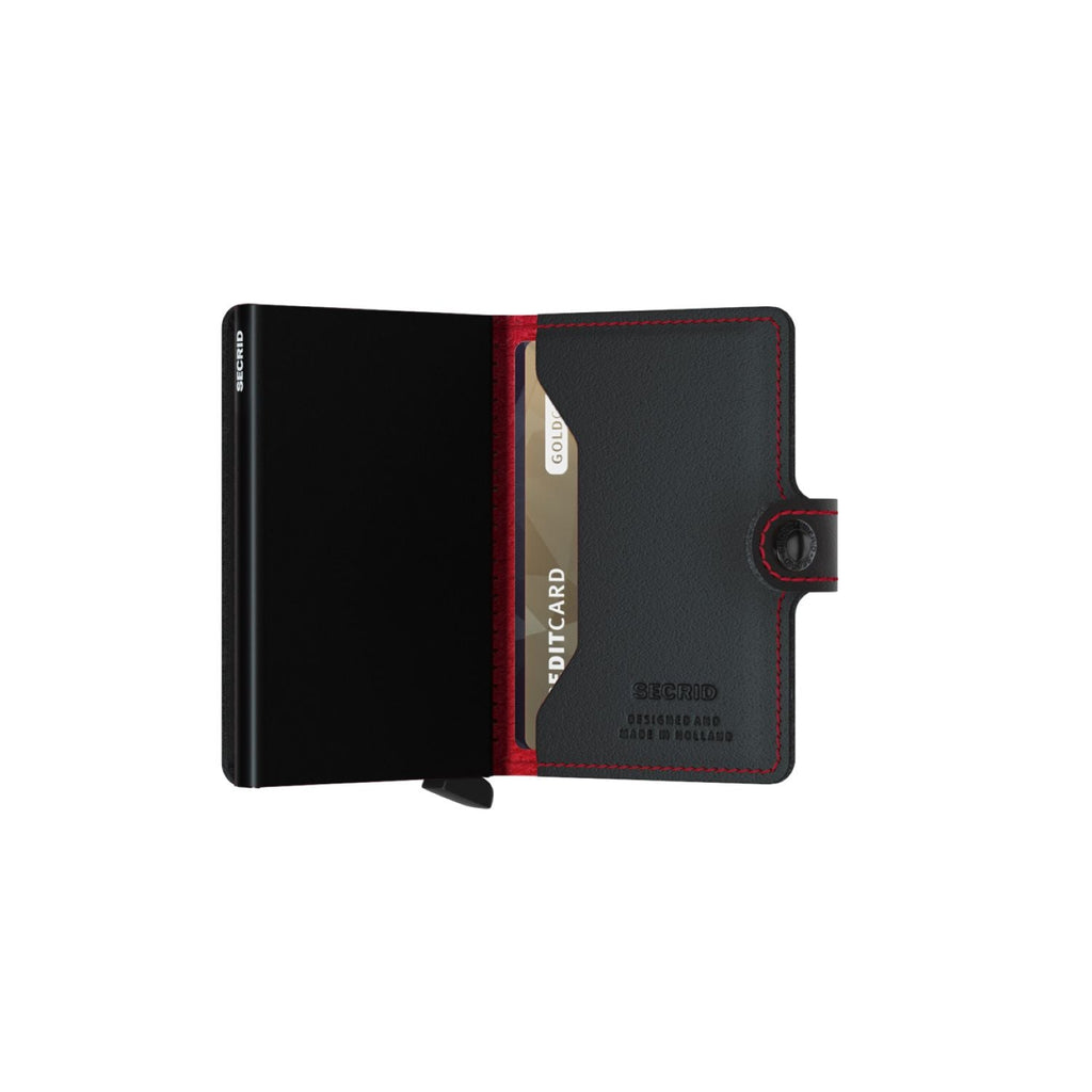 Secrid Miniwallet -  Perforated Black-Red