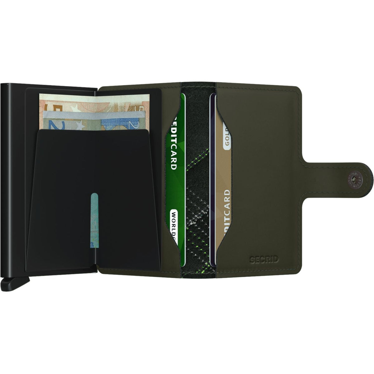 Secrid Miniwallet -  Stitch Linea Lime