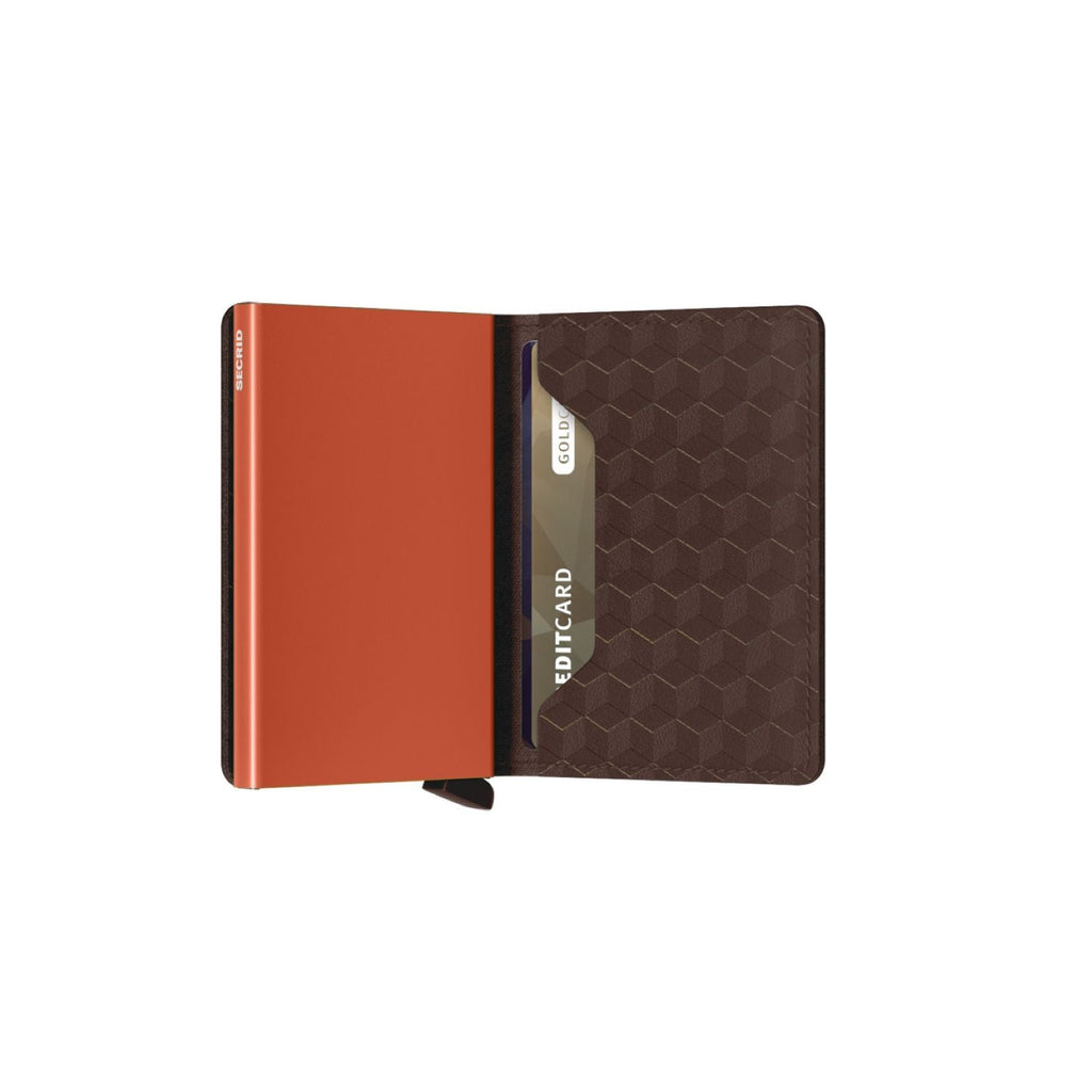 Secrid Slimwallet - Optical Brown-Orange