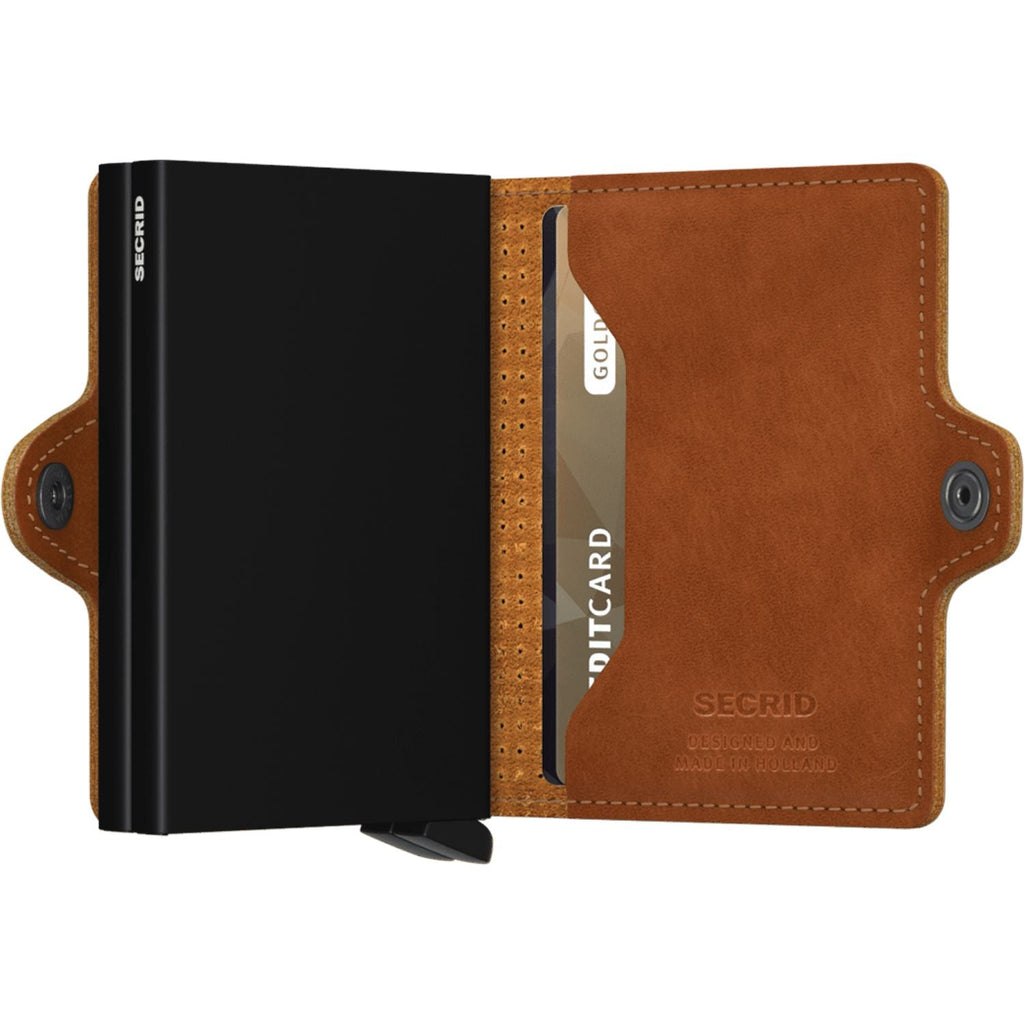 Secrid Twinwallet -  Perforated Cognac