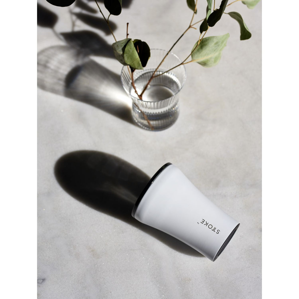 STTOKE Classic Insulated Ceramic Cup 8oz - Angel White