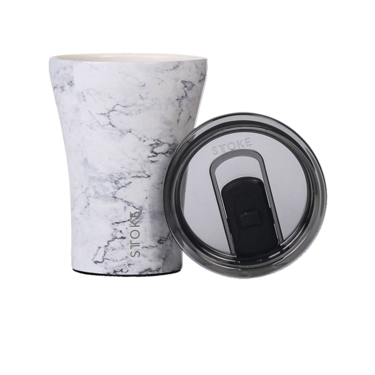STTOKE Classic Insulated Ceramic Cup 8oz - Luna Marble