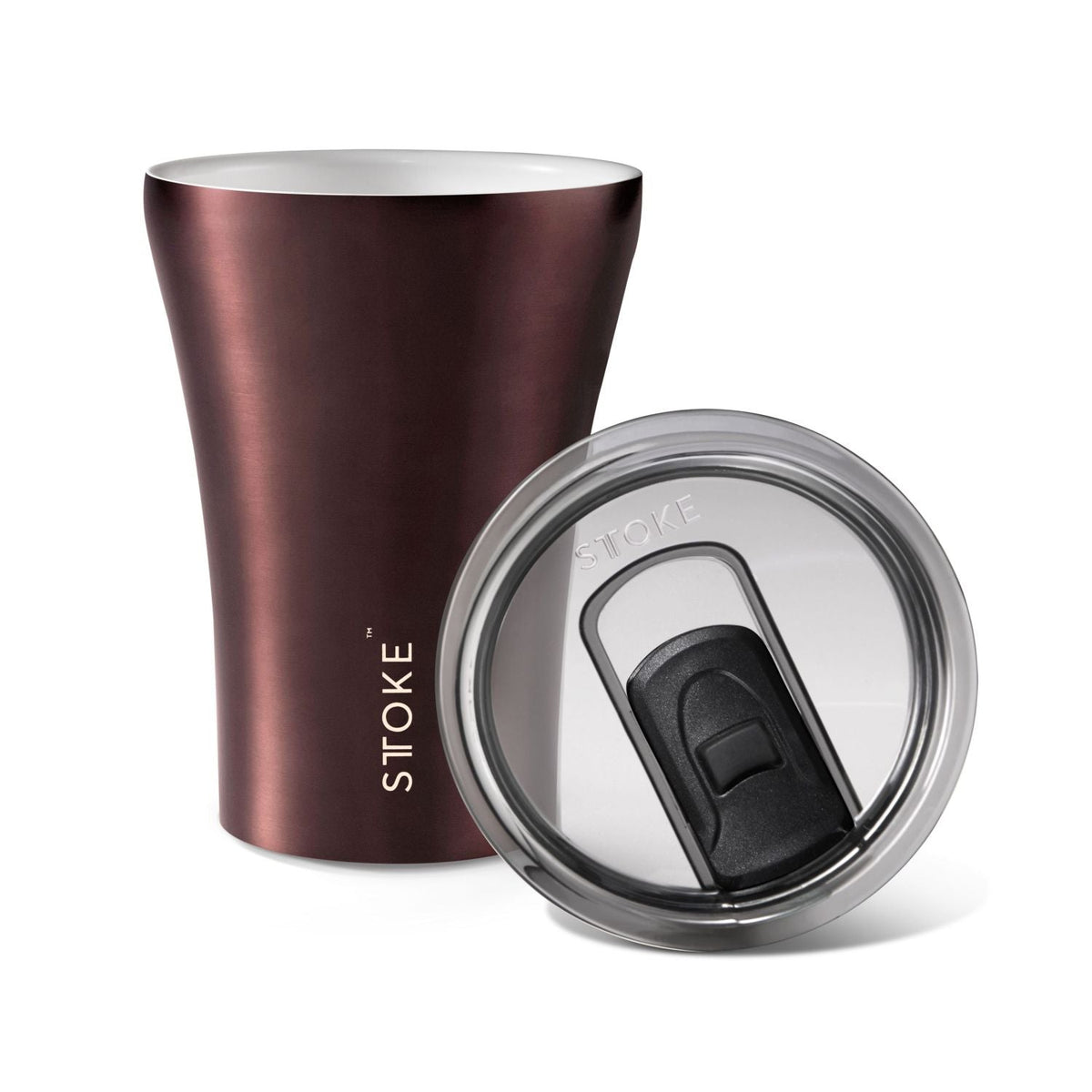 STTOKE Limited Edition Insulated Ceramic Cup 8oz - Rustic Brown