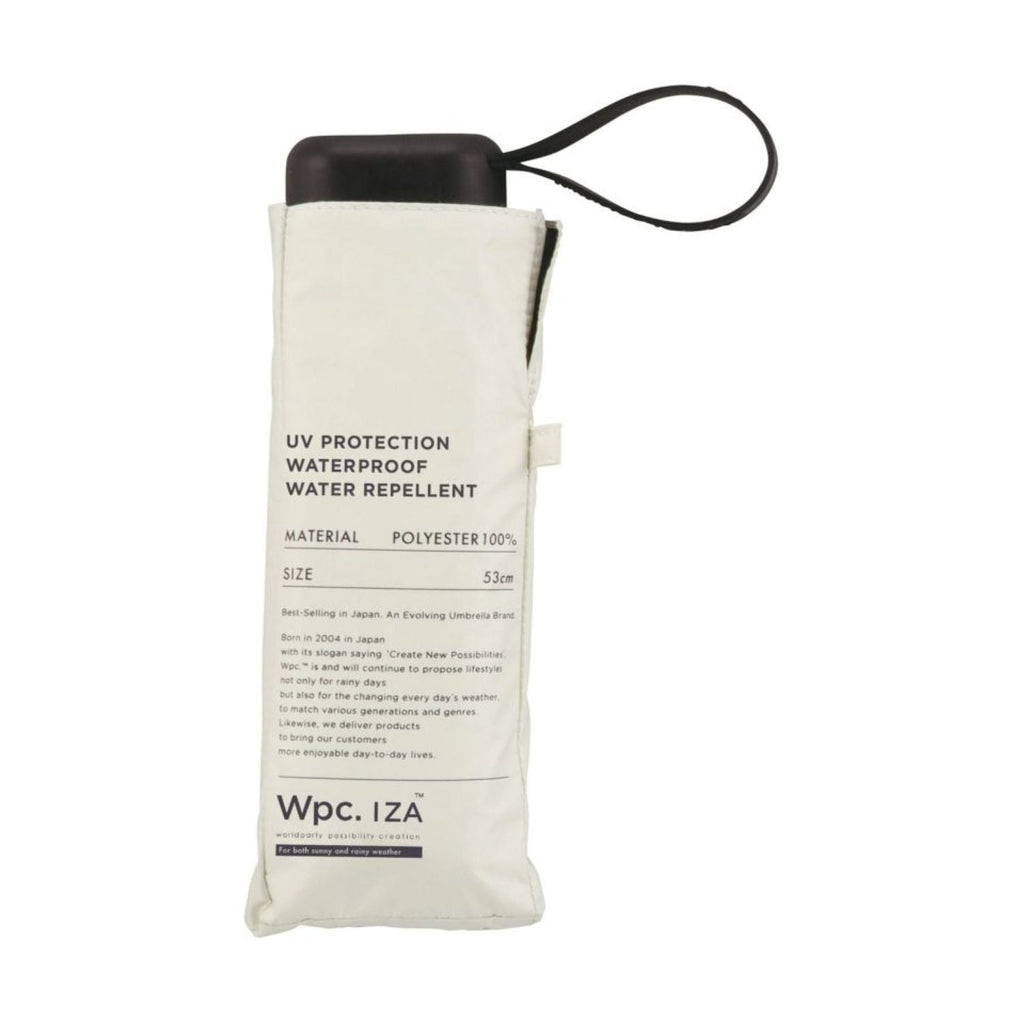WPC IZA Compact UV Protection UPF 50+ Umbrella 53cm (Off White)